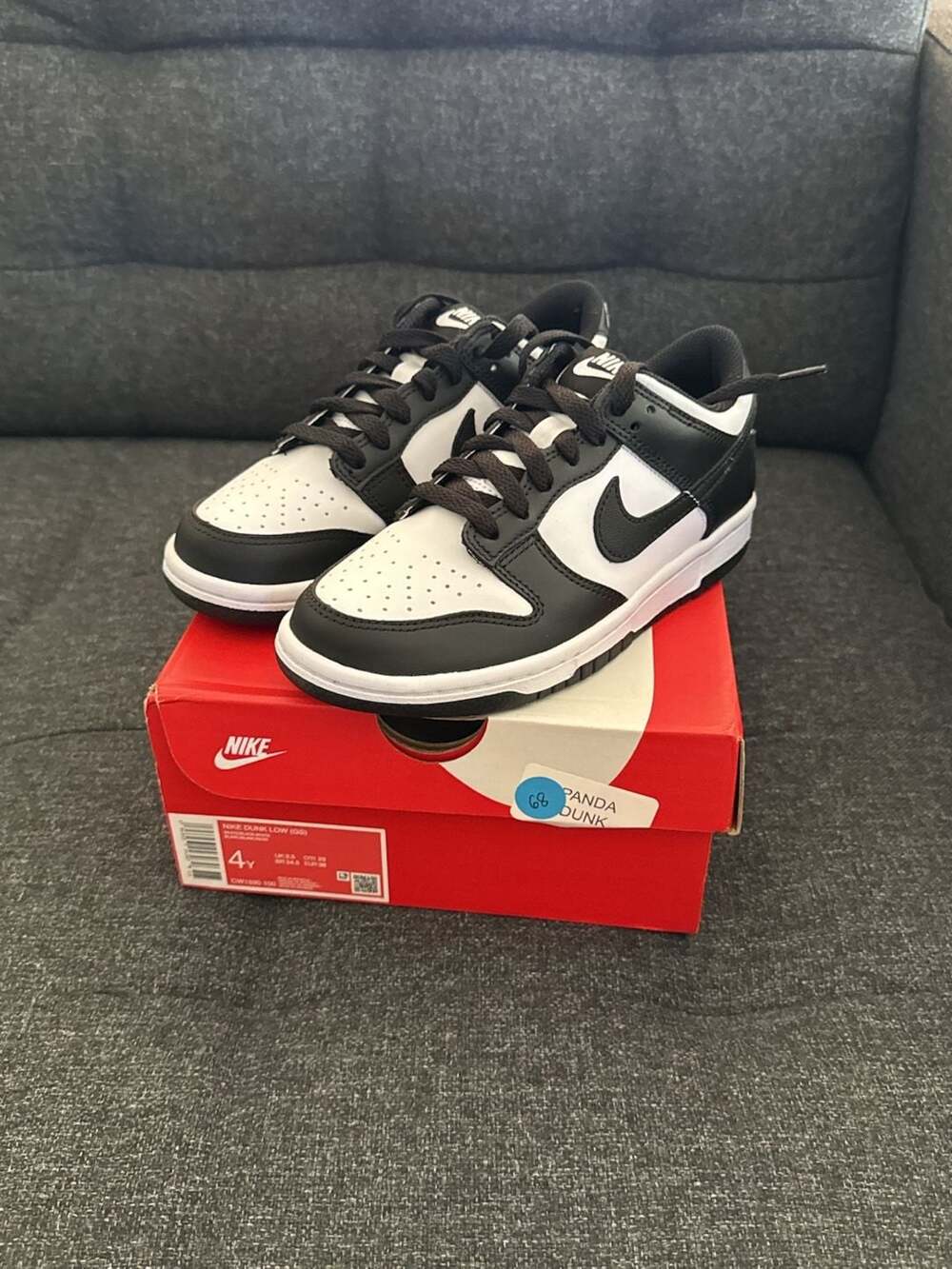 Nike Dunk Low Retro GS Panda Black White CW1590 100 Size 4Y